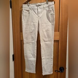 Vintage America Classic White Denim Straight Leg Jean. Size 6/28